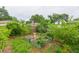 Backyard garden with beautiful plants in raised garden beds, perfect for growing fresh produce at 6412 S Richard Ave, Tampa, FL 33616