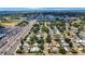 Panoramic aerial view of the residential neighborhood, showcasing nearby shopping and city views at 8339 75Th Ave, Seminole, FL 33777