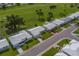 Overhead street view of homes showcasing well-maintained lawns and landscaping at 10005 41St N St, Pinellas Park, FL 33782