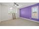 Bedroom with a ladder leading to an arched window at 1191 Darlington Oak Ne Dr, St Petersburg, FL 33703