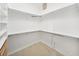 Walk-in closet offers extensive shelving and hanging space for optimal organization at 17802 Mission Oak Dr, Lithia, FL 33547