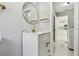 Bathroom featuring a white vanity with gold fixtures at 325 Gladstone Blvd, Englewood, FL 34223