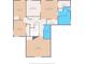 Second floor plan highlighting the bedrooms and hall layout at 3633 Morgans Bluff Ct, Land O Lakes, FL 34639