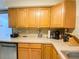 Functional kitchen featuring wood cabinets and ample counter space at 4214 Trucious Pl # 4212, New Port Richey, FL 34652