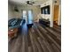Inviting living room with a ceiling fan, stylish furniture, and a view to the backyard at 4304 Harbor House Dr, Tampa, FL 33615