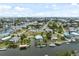 Community view of waterfront homes with stunning water access at 5070 Cedarbrook Ln, Hernando Beach, FL 34607