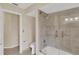 Bright bathroom with updated shower and updated fixtures at 5078 Florentine Ct, Spring Hill, FL 34608