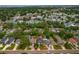 Aerial view of neighborhood with lush vegetation in a suburban setting, located near coastal waterways at 6625 Interbay Blvd, Tampa, FL 33611