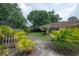 Backyard of home with mature landscaping and a cozy, private feel at 7902 Heather Ct, Tampa, FL 33634