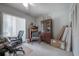 Bedroom features neutral walls, carpet, and lots of room for storage with furniture at 7902 Heather Ct, Tampa, FL 33634