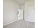 Spacious bedroom with soft carpeting, two doorways, and neutral wall color, ready for personalization at 10244 Shadow Branch Dr, Tampa, FL 33647