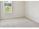 Bright bedroom with window showing tree view, plush carpeting and a neutral color scheme at 10244 Shadow Branch Dr, Tampa, FL 33647
