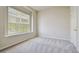 Inviting bedroom with plush carpeting, a large window providing natural light, and a neutral color scheme at 10244 Shadow Branch Dr, Tampa, FL 33647