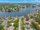 Aerial view of home and community near coastal waterways, showcasing neighborhood layout at 146 26Th Ne Ave, St Petersburg, FL 33704