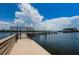 Waterfront community dock featuring gate access and spectacular waterfront views for walking, fishing, and watching wildlife at 19531 Gulf Blvd # 306, Indian Shores, FL 33785