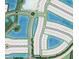 A detailed community map showcasing lot locations, water features, and street layouts in the neighborhood at 1959 Longliner Loop, Wesley Chapel, FL 33543