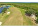An aerial view of a pristine golf course landscape at 2333 Feather Sound Dr # A107, Clearwater, FL 33762