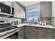 An upgraded kitchen that features stainless steel appliances and modern backsplash at 2960 59Th S St # 303, Gulfport, FL 33707