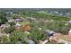 Panoramic aerial view showcasing the neighborhood's lush greenery and surrounding landscape at 317 19Th S Ave, St Petersburg, FL 33705