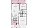 Layout of the first floor of the home, including kitchen, living areas, primary suite, and a two car garage at 33306 Castaway Loop, Wesley Chapel, FL 33543
