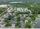 Community aerial view, with pool and lake access for residents of the neighborhood at 3415 Heards Ferry Dr, Tampa, FL 33618