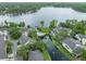 Beautiful aerial view of the Lakeside Preserve community with pool and lake access at 3415 Heards Ferry Dr, Tampa, FL 33618