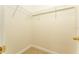 Walk-in closet with installed shelving and carpeted floor at 3415 Heards Ferry Dr, Tampa, FL 33618