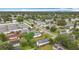 Aerial view captures property location in a quiet neighborhood with easy access to parking and local streets at 4339 58 N Ave, St Petersburg, FL 33714