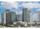Stunning view of the city skyline showcasing modern buildings and the Tampa Bay History Center at 450 Knights Run Ave # 1003, Tampa, FL 33602