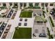 The rooftop patio offers outdoor dining, seating, and manicured garden at 450 Knights Run Ave # 1003, Tampa, FL 33602
