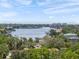 Expansive aerial view showcasing the area waterways, beautiful homes, and mature trees at 454 35Th Ne Ave, St Petersburg, FL 33704