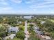 Birds eye view of a neighborhood with mature trees at 454 35Th Ne Ave, St Petersburg, FL 33704