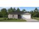 Charming single-story home with a well-manicured lawn and attached two-car garage at 5668 Red Kite Dr, Wimauma, FL 33598