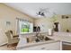 Kitchen sink with a view of the backyard and a breakfast bar at 630 Lake Cypress Cir, Oldsmar, FL 34677