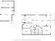 Detailed floor plan showcasing the layout and dimensions of the home including the living spaces, bedrooms, garages, and outdoor spaces at 6330 99Th N Way # 14B, Seminole, FL 33708