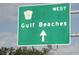 Road sign with Gulf Beaches and 694 West at 6330 99Th N Way # 14B, Seminole, FL 33708