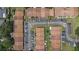 Birds eye view of apartment complex with ample parking and lush landscaping at 6346 Bonnie Bay N Cir, Pinellas Park, FL 33781