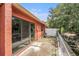 Small backyard area with vinyl fencing and screened patio area at 6346 Bonnie Bay N Cir, Pinellas Park, FL 33781