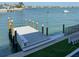 Dock overlooking serene bay waters, perfect for boating and enjoying the waterfront at 10126 Tarpon Dr, Treasure Island, FL 33706