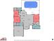 Detailed floor plan highlighting the layout of this home, including bedrooms, living spaces, and pool area at 10446 Baylor Dr, Spring Hill, FL 34608