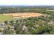 Expansive aerial view of a new construction site surrounded by lush greenery and established neighborhoods at 12412 Lakeview Dr, Dade City, FL 33525