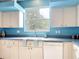 Close up view of the kitchen sink with white appliances and white cabinetry at 1332 Osceola Hollow Rd, Odessa, FL 33556