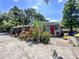 Exterior view showcasing the colorful landscaping in front of the house at 14210 Downing St, Dover, FL 33527
