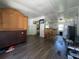 Open concept living space leads into dining and kitchen area at 14210 Downing St, Dover, FL 33527