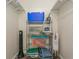Walk-in closet with metal shelving, providing ample storage space for a variety of items at 1535 Nursery Rd # 110, Clearwater, FL 33756
