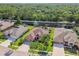 Aerial view of the home and surrounding community at 16248 Ivy Lake Dr, Odessa, FL 33556