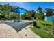 Park featuring picnic tables, bicycle racks, and signage at 2459 Parkstream Ave, Clearwater, FL 33759