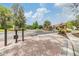 Gated community entrance with brick paved road at 27427 Mistflower Dr, Wesley Chapel, FL 33544