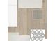 Close-up showcase of design finishes, including wood flooring, hexagon tile and white cabinets at 3110 19Th N St, St Petersburg, FL 33713