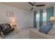 This cozy bedroom offers natural light, modern ceiling fan, and ample closet space at 3301 Alt 19 # 819, Palm Harbor, FL 34683
